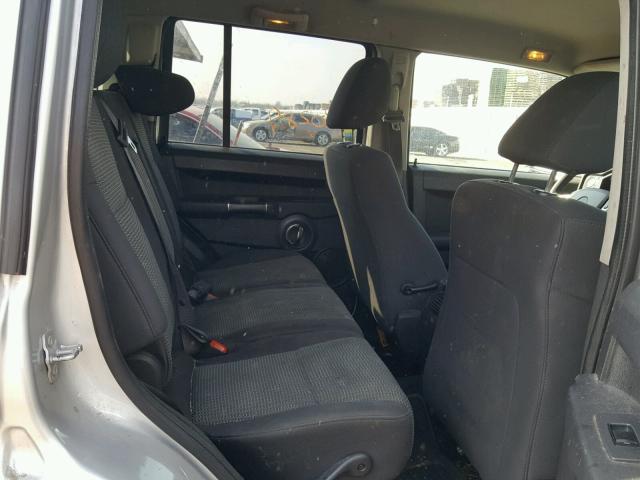 1J4RH4GK6AC140899 - 2010 JEEP COMMANDER ვერცხლისფერი ფოტო 6