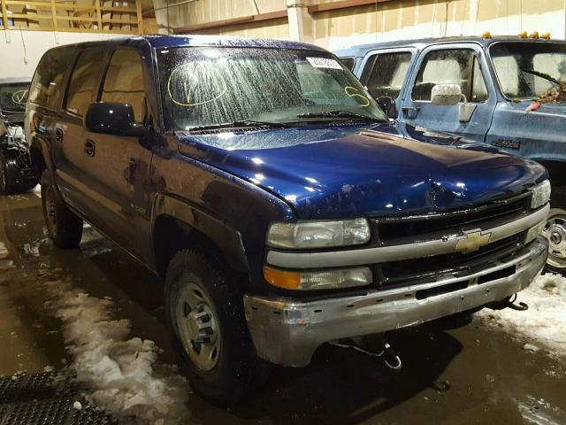 3GNGK26U5YG186258 - 2000 CHEVROLET SUBURBAN K BLUE photo 1