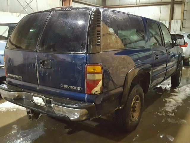 3GNGK26U5YG186258 - 2000 CHEVROLET SUBURBAN K BLUE photo 4