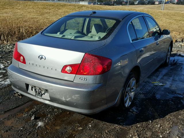 JNKCV51F45M316076 - 2005 INFINITI G35 SILVER photo 4