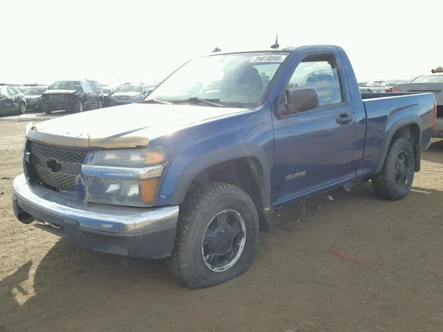 1GCDT146358187143 - 2005 CHEVROLET COLORADO BLUE photo 2