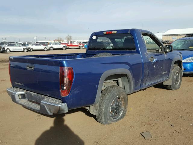 1GCDT146358187143 - 2005 CHEVROLET COLORADO BLUE photo 4