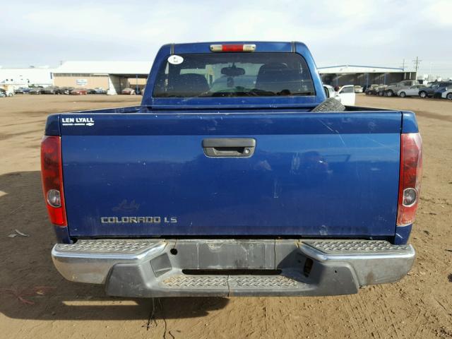 1GCDT146358187143 - 2005 CHEVROLET COLORADO BLUE photo 6