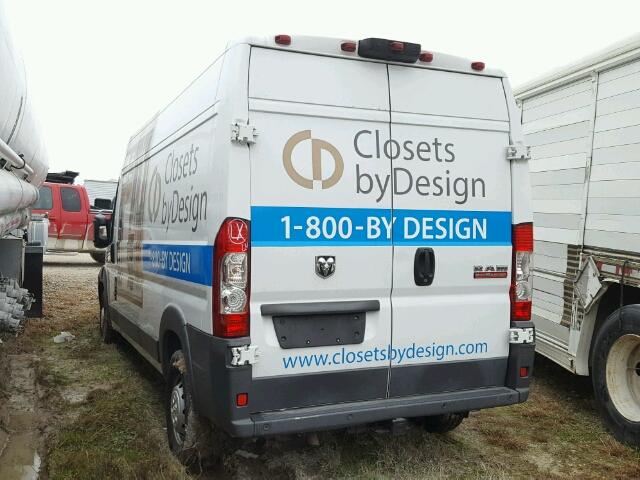 3C6TRVDG2FE513412 - 2015 RAM PROMASTER WHITE photo 3