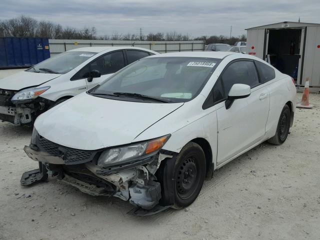 2HGFG3B57CH515224 - 2012 HONDA CIVIC LX WHITE photo 2