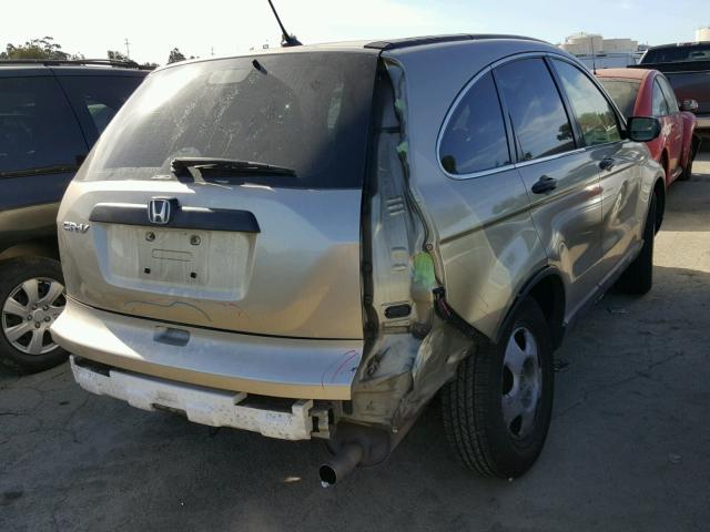 JHLRE48327C096692 - 2007 HONDA CR-V LX GOLD photo 4