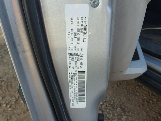 2D8HN44H88R669129 - 2008 DODGE GRAND CARA SILVER photo 10