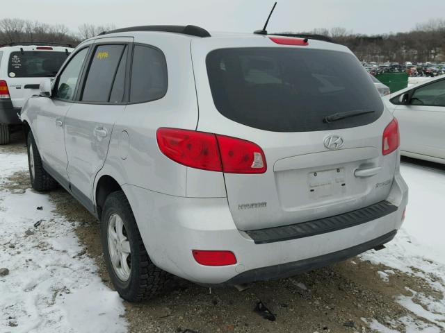 5NMSG13D18H140062 - 2008 HYUNDAI SANTA FE G SILVER photo 3