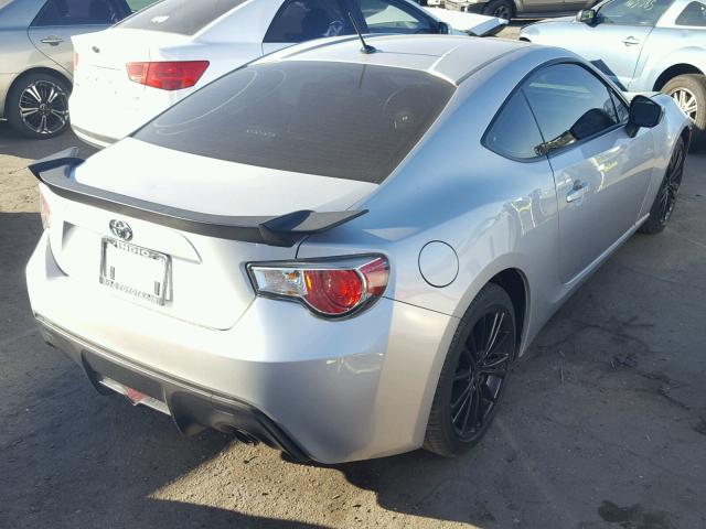 JF1ZNAA16D1721256 - 2013 TOYOTA SCION FR-S SILVER photo 4