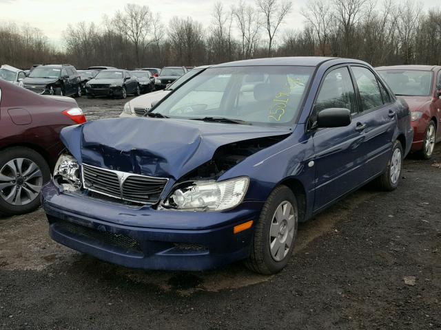 JA3AJ26E13U106940 - 2003 MITSUBISHI LANCER ES BLUE photo 2