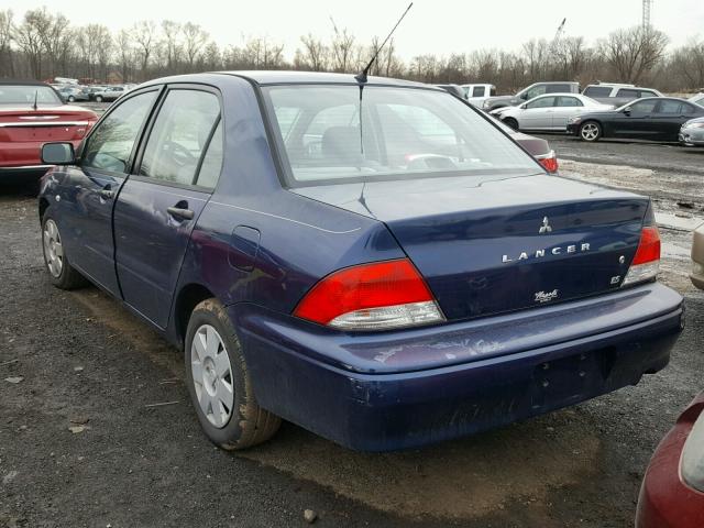 JA3AJ26E13U106940 - 2003 MITSUBISHI LANCER ES BLUE photo 3