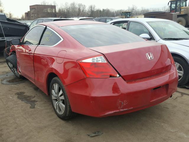 1HGCS12798A018396 - 2008 HONDA ACCORD EX RED photo 3