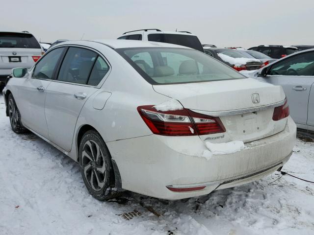 1HGCR2F95GA022621 - 2016 HONDA ACCORD EXL WHITE photo 3