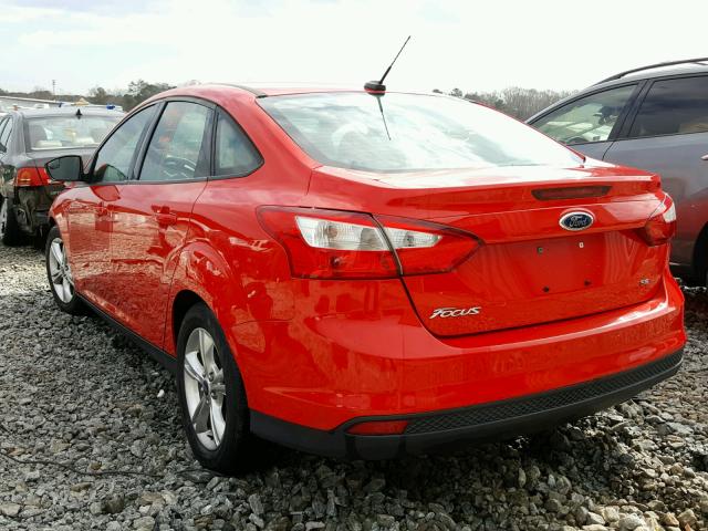 1FADP3F2XEL172281 - 2014 FORD FOCUS SE RED photo 3