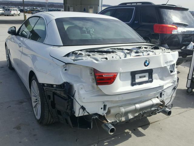 WBA3T3C54EJ877277 - 2014 BMW 435 I WHITE photo 3