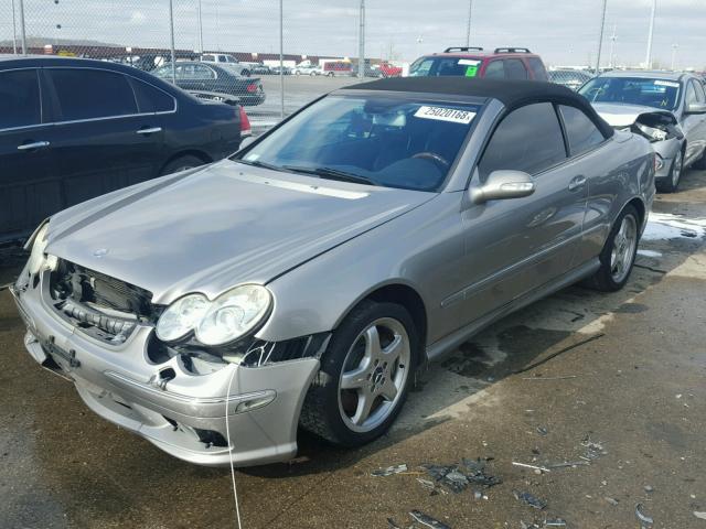 WDBTK75G74T019590 - 2004 MERCEDES-BENZ CLK 500 TAN photo 2