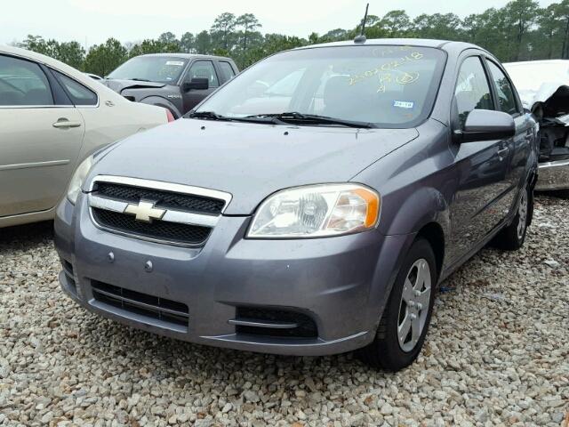 KL1TD56E29B628149 - 2009 CHEVROLET AVEO LS GRAY photo 2