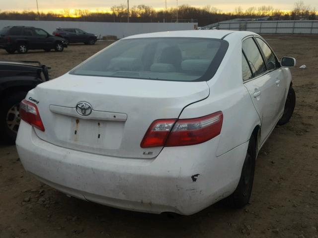 4T1BE46K39U823386 - 2009 TOYOTA CAMRY BASE WHITE photo 4