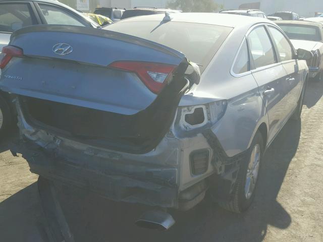 5NPE24AF0FH228831 - 2015 HYUNDAI SONATA SE SILVER photo 4