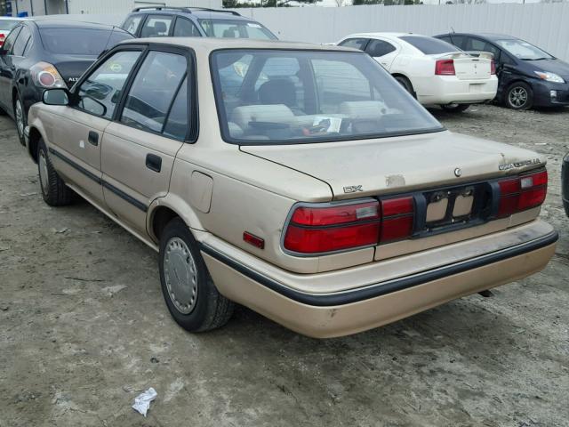 1NXAE94A5MZ197626 - 1991 TOYOTA COROLLA DL GOLD photo 3