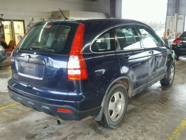 JHLRE38397C050657 - 2007 HONDA CR-V LX BLUE photo 4