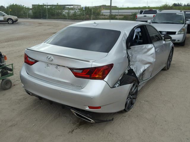 JTHBE1BL1D5022653 - 2013 LEXUS GS 350 GRAY photo 4