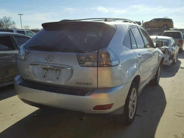 2T2GK31U89C064863 - 2009 LEXUS RX 350 SILVER photo 4