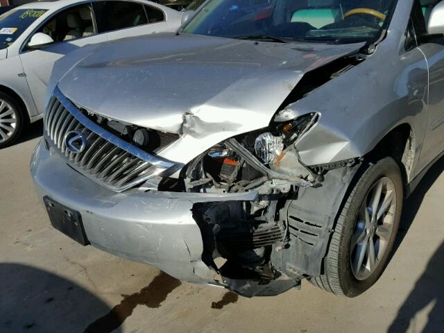 2T2GK31U89C064863 - 2009 LEXUS RX 350 SILVER photo 9