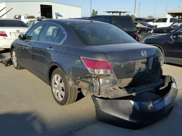 1HGCP36878A015948 - 2008 HONDA ACCORD EXL CHARCOAL photo 3