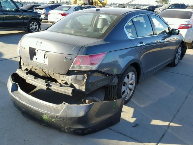 1HGCP36878A015948 - 2008 HONDA ACCORD EXL CHARCOAL photo 4