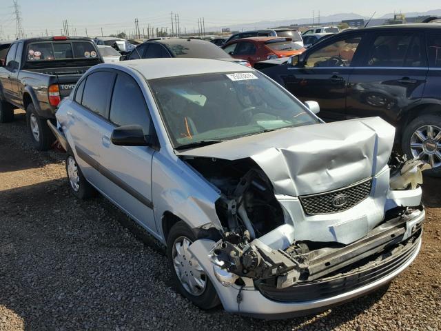 KNADE123766068282 - 2006 KIA RIO BLUE photo 1