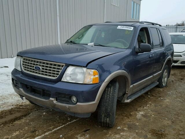 1FMZU74E23UC32876 - 2003 FORD EXPLORER E BLUE photo 2