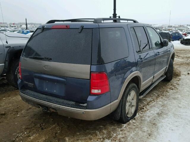 1FMZU74E23UC32876 - 2003 FORD EXPLORER E BLUE photo 4