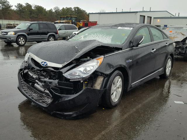 KMHEC4A45DA078193 - 2013 HYUNDAI SONATA HYB BLACK photo 2