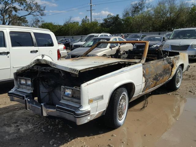 1G6AL6789EE631899 - 1984 CADILLAC ELDORADO B WHITE photo 2