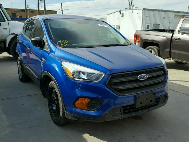 1FMCU0F77HUB15183 - 2017 FORD ESCAPE S BLUE photo 1