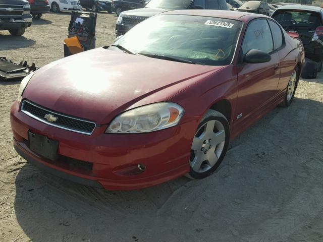 2G1WL15C079396336 - 2007 CHEVROLET MONTE CARL RED photo 2