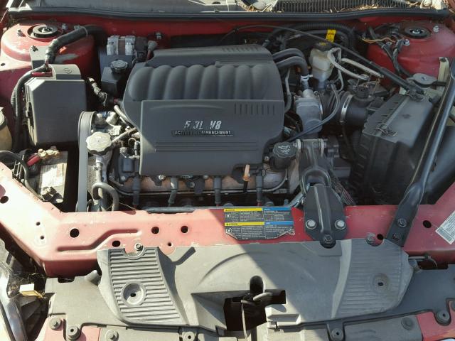 2G1WL15C079396336 - 2007 CHEVROLET MONTE CARL RED photo 7