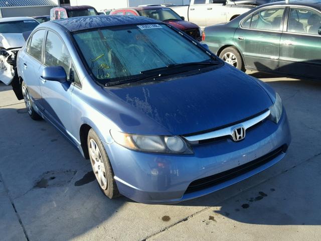 1HGFA16578L069439 - 2008 HONDA CIVIC LX BLUE photo 1