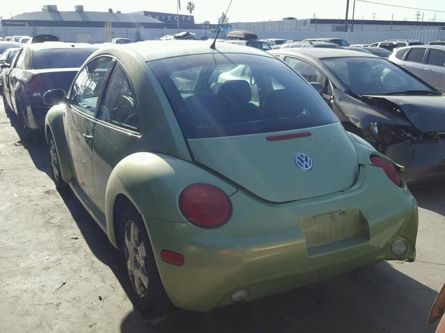 3VWCK21CX2M461411 - 2002 VOLKSWAGEN NEW BEETLE 绿色 照片 3