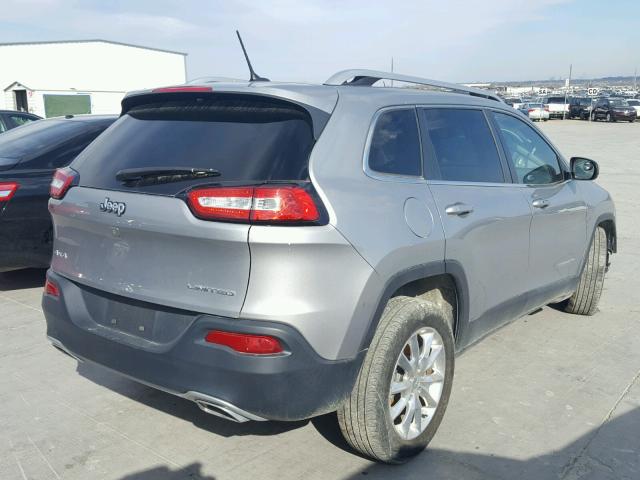 1C4PJMDS4FW642354 - 2015 JEEP CHEROKEE L SILVER photo 4