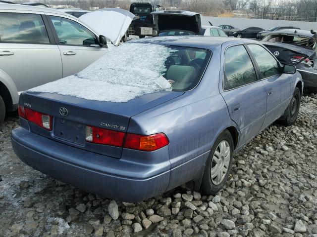 4T1BG22K7YU002603 - 2000 TOYOTA CAMRY CE BLUE photo 4