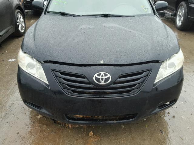 4T1BE46K79U828400 - 2009 TOYOTA CAMRY BASE BLACK photo 7