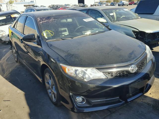 4T1BK1FKXDU530715 - 2013 TOYOTA CAMRY SE BLACK photo 1