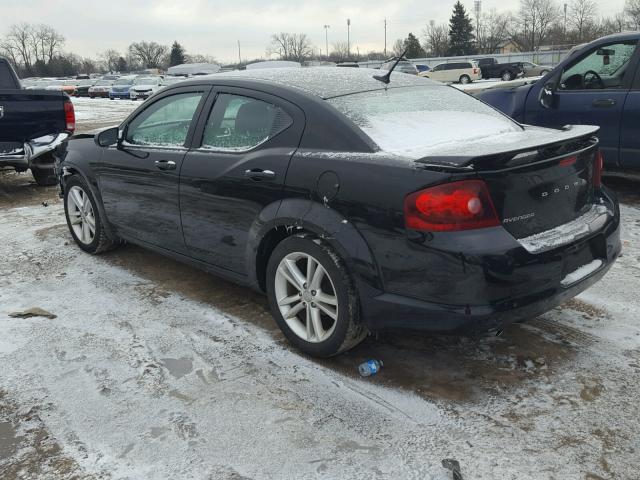 1C3CDZAG3DN768943 - 2013 DODGE AVENGER SE BLACK photo 3