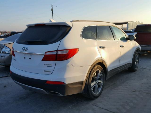 KM8SR4HF0FU091346 - 2015 HYUNDAI SANTA FE G WHITE photo 4