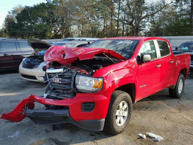 1GTG5BEA5G1308900 - 2016 GMC CANYON RED photo 2