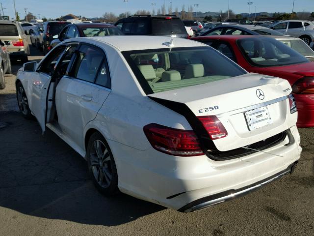 WDDHF0EB2EA873350 - 2014 MERCEDES-BENZ E 250 BLUE WHITE photo 3