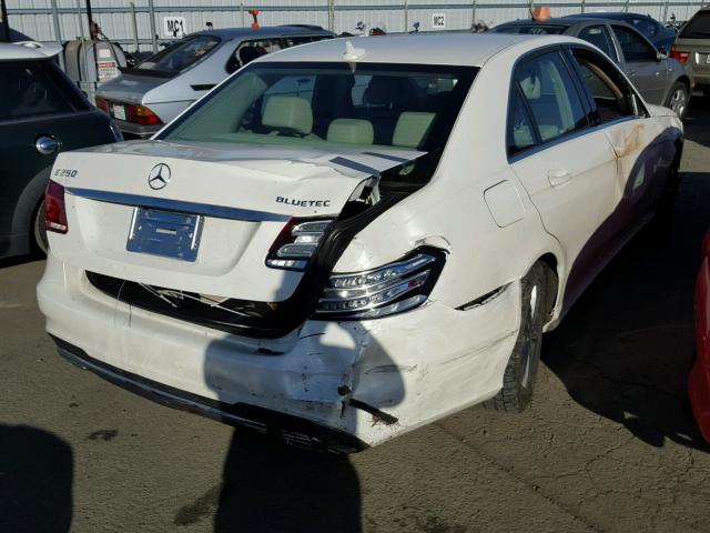 WDDHF0EB2EA873350 - 2014 MERCEDES-BENZ E 250 BLUE WHITE photo 4