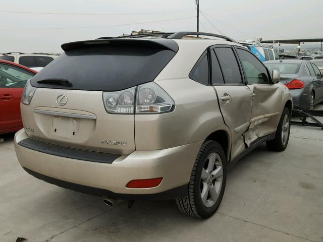 JTJGA31U140032604 - 2004 LEXUS RX 330 BEIGE photo 4